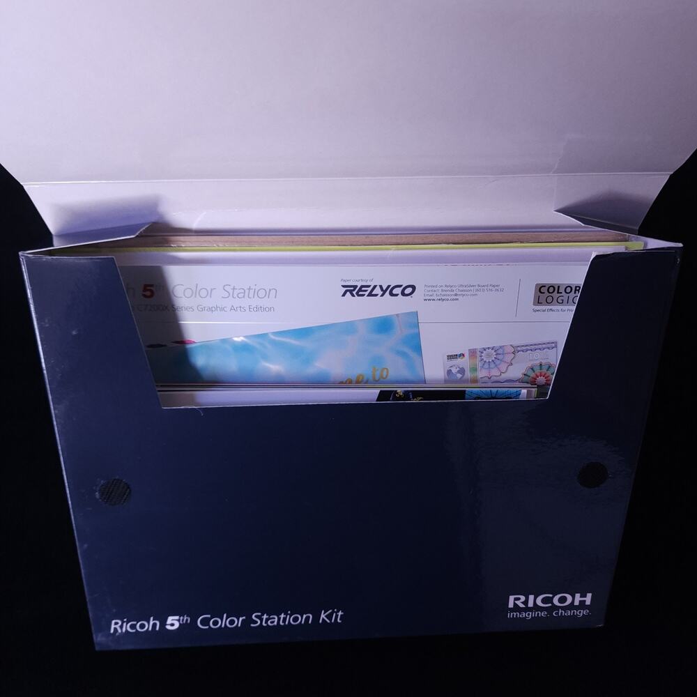 New Ricoh 5th Color Station Kit Print Samples Pack R3562 For Premium Application - Picture 3 of 4